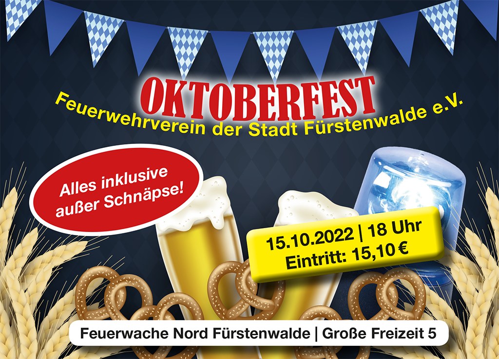 Blaulicht-Okoberfest in Fürstenwalde