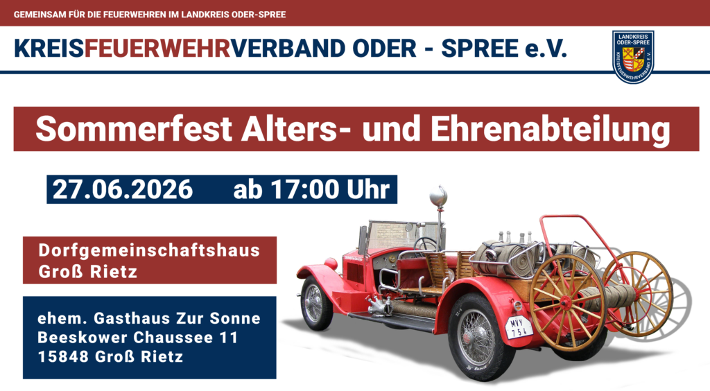 Sommerfest der Alters- und Ehrenabteilung